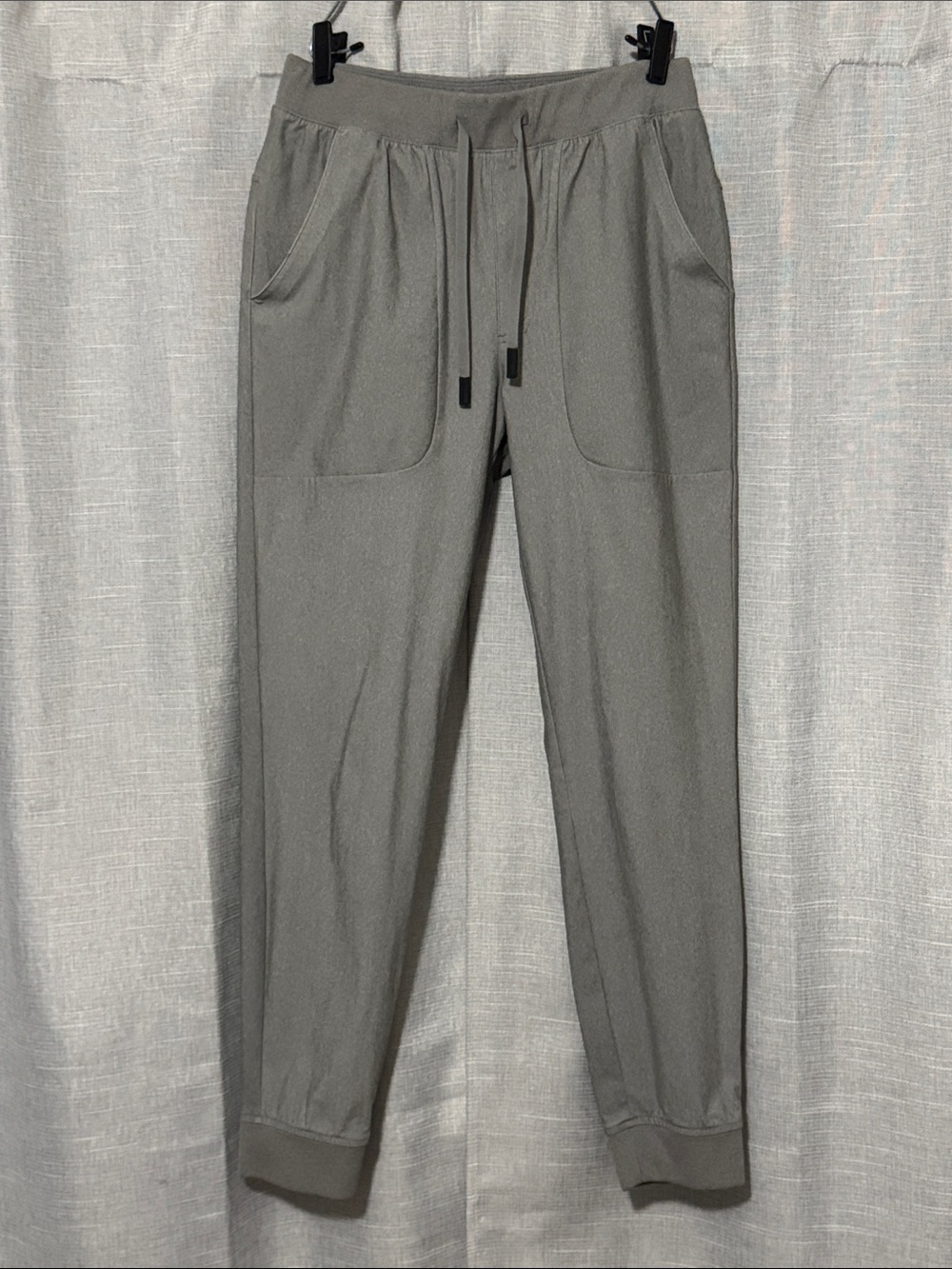 VRST Men’s Recovery Jogger-S-Heathered Gray-PullOn-Elastic Waist-Pockets